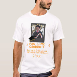Benutzerdefiniertes Pawsome Graduate Design T-Shirt