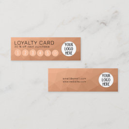 Benutzerdefiniertes Peach Gradient Geometric Mesh  Treuekarte