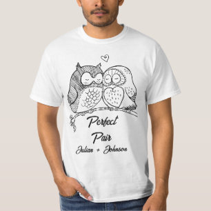Benutzerdefiniertes perfektes Paar passende Paare T-Shirt