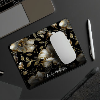 Benutzerdefiniertes Perlweiß-Melancholisches Blume Mousepad