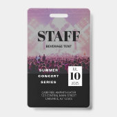 Benutzerdefiniertes Personal - All Access Concept Ausweis (Rückseite)