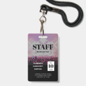 Benutzerdefiniertes Personal - All Access Concept Ausweis (Rückseite mit Lanyard)