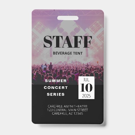 Benutzerdefiniertes Personal - All Access Concept Ausweis (Vorderseite)