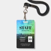 Benutzerdefiniertes Personal - All Access Concept  Ausweis (Vorderseite mit Lanyard)