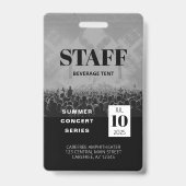 Benutzerdefiniertes Personal - All Access Concept Ausweis (Rückseite)