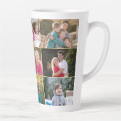 Benutzerdefiniertes Personalisiert 9-Fotolack-Gold Milchtasse (Rechts)