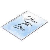 Benutzerdefiniertes Personalisiert-blaues Wasserfa Notizblock (Linke Seite)