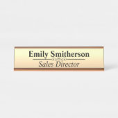 Benutzerdefiniertes Personalisiertes 2 x 8 Schreib Schreibtischnamensplakette (Vorderseite )