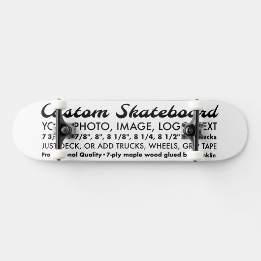 Benutzerdefiniertes Personalisiertes 8,25" Skatebo Skateboard (Horizontal)