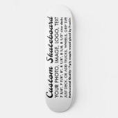 Benutzerdefiniertes Personalisiertes 8,5"-Skateboa Skateboard (Vorderseite)