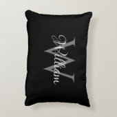 Benutzerdefiniertes Personalisiertes Anfangsskript Dekokissen (Rückseite(Vertikal))