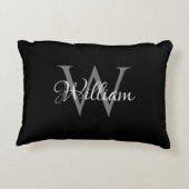 Benutzerdefiniertes Personalisiertes Anfangsskript Dekokissen (Rückseite)