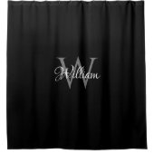 Benutzerdefiniertes Personalisiertes Anfangsskript Duschvorhang (Vorderseite)