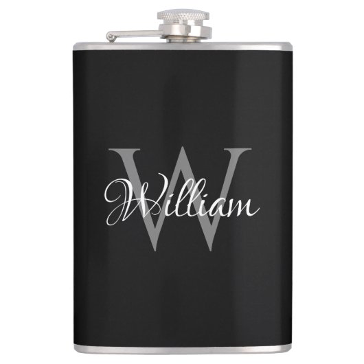 Benutzerdefiniertes Personalisiertes Anfangsskript Flachmann (Vorderseite)