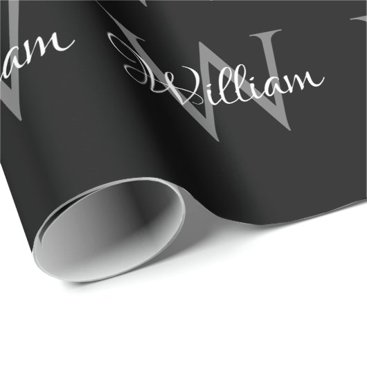 Benutzerdefiniertes Personalisiertes Anfangsskript Geschenkpapier (Rolleneckpunkt)