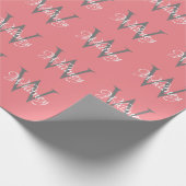 Benutzerdefiniertes Personalisiertes Anfangsskript Geschenkpapier (Ecke)