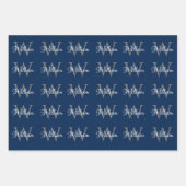 Benutzerdefiniertes Personalisiertes Anfangsskript Geschenkpapier Set (Vorderseite 2)