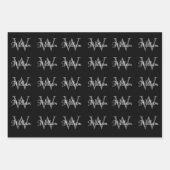 Benutzerdefiniertes Personalisiertes Anfangsskript Geschenkpapier Set (Vorderseite)