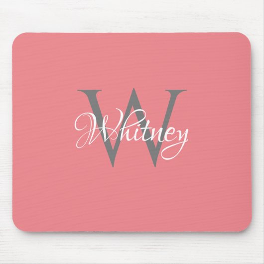 Benutzerdefiniertes Personalisiertes Anfangsskript Mousepad (Vorne)