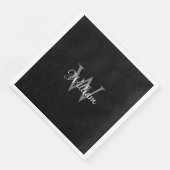 Benutzerdefiniertes Personalisiertes Anfangsskript Serviette (Ecke)