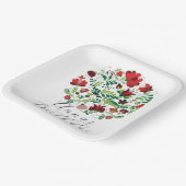 Benutzerdefiniertes Personalisiertes Baby-Name-Blu Pappteller (Gewinkelt)