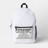 Benutzerdefiniertes personalisiertes Backpack für  Bedruckter Rucksack (Vorderseite)