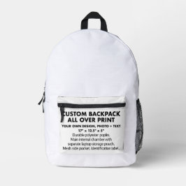 Benutzerdefiniertes personalisiertes Backpack für  Bedruckter Rucksack