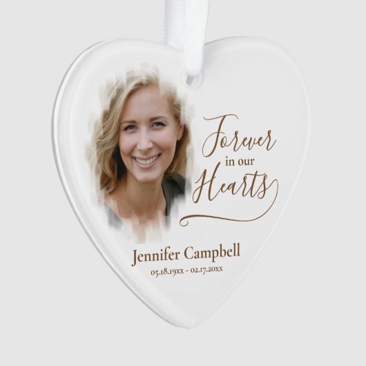 Benutzerdefiniertes Personalisiertes Classic-Foto- Ornament (Vorderseite)