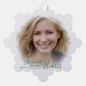 Benutzerdefiniertes Personalisiertes Classic-Foto- Ornament Karte (Vorderseite)