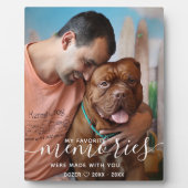 Benutzerdefiniertes Personalisiertes Dog-Foto zur  Fotoplatte (Vorderseite)