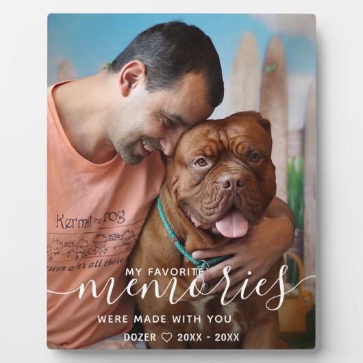 Benutzerdefiniertes Personalisiertes Dog-Foto zur  Fotoplatte (Vorderseite)