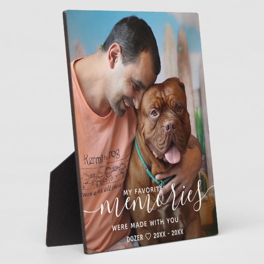 Benutzerdefiniertes Personalisiertes Dog-Foto zur  Fotoplatte (Seite)