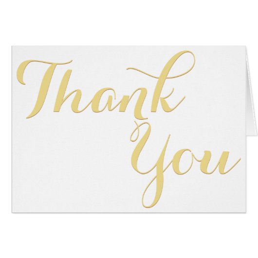 Benutzerdefiniertes Personalisiertes Elegant Danke (Vorderseite (Horizontal))