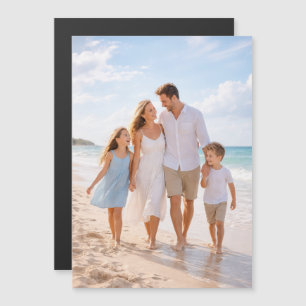 Benutzerdefiniertes personalisiertes Familienfoto Magnetkarte