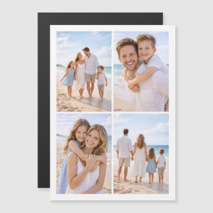 Benutzerdefiniertes personalisiertes Familienfoto Magnetkarte