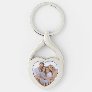 Benutzerdefiniertes personalisiertes Familienfoto Schlüsselanhänger