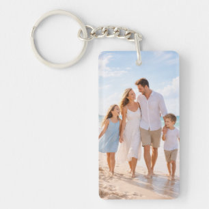 Benutzerdefiniertes personalisiertes Familienfoto Schlüsselanhänger