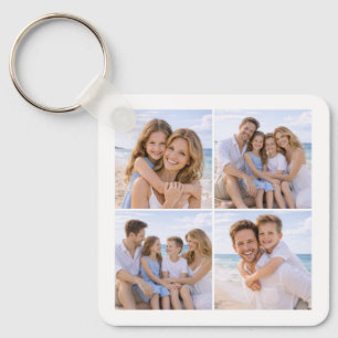 Benutzerdefiniertes personalisiertes Familienfoto Schlüsselanhänger