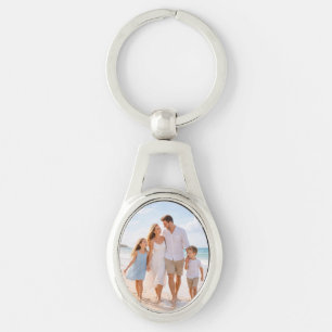 Benutzerdefiniertes personalisiertes Familienfoto Schlüsselanhänger