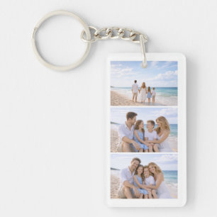 Benutzerdefiniertes personalisiertes Familienfoto Schlüsselanhänger