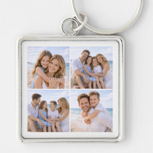 Benutzerdefiniertes personalisiertes Familienfoto Schlüsselanhänger