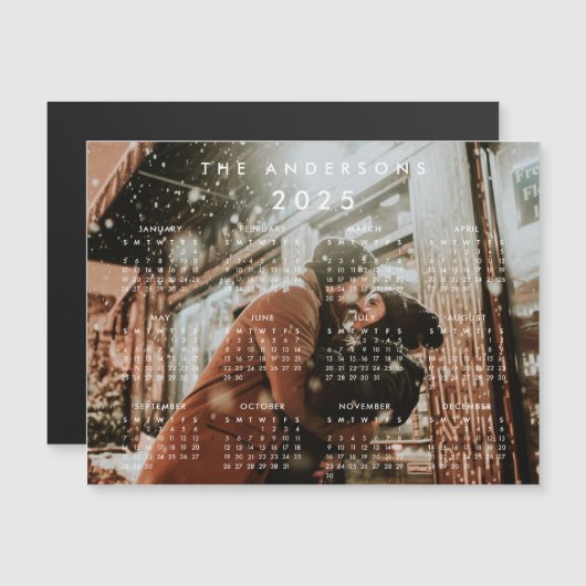 Benutzerdefiniertes Personalisiertes Foto 2025-Kal Magneteinladung (Vorne/Hinten)