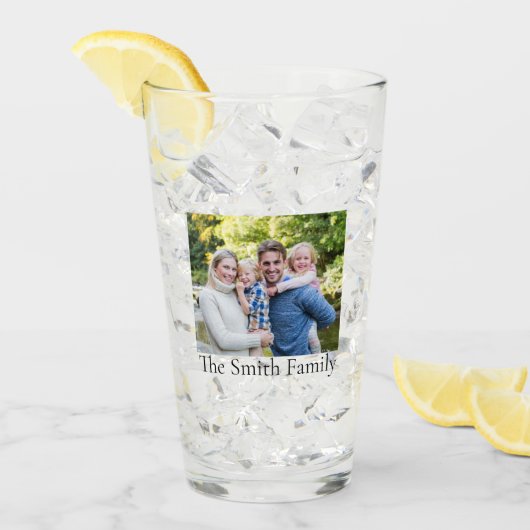 Benutzerdefiniertes personalisiertes Foto 2-seitig Glas (Vorderseite Ice)