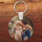 Benutzerdefiniertes Personalisiertes Foto Doppelse Schlüsselanhänger (Rückseite)