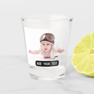 Benutzerdefiniertes Personalisiertes Foto drucken Schnapsglas