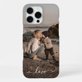 Benutzerdefiniertes Personalisiertes Foto Einfache iPhone Hülle (Rückseite)