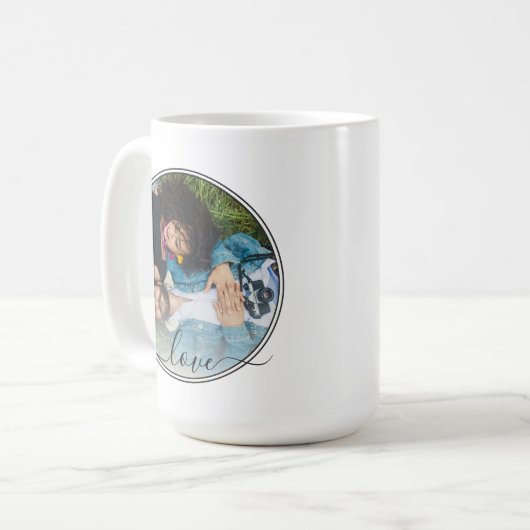 Benutzerdefiniertes Personalisiertes Foto Einfache Kaffeetasse (Vorderseite Links)