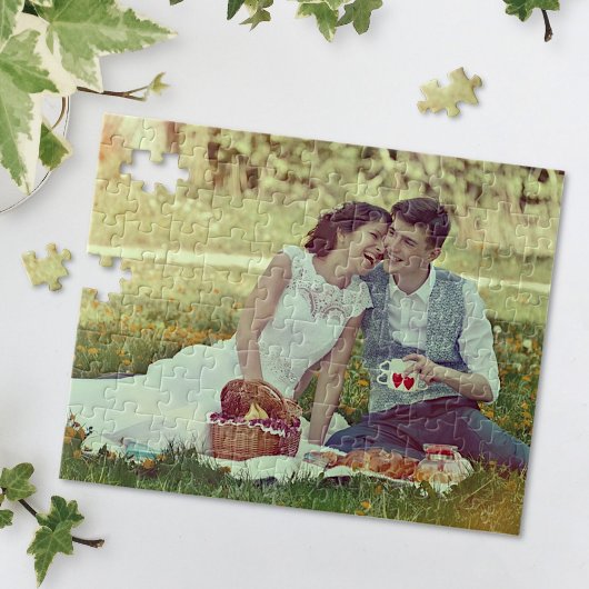 Benutzerdefiniertes Personalisiertes Foto Einfache Puzzle