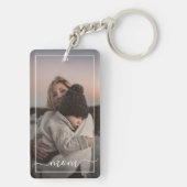 Benutzerdefiniertes Personalisiertes Foto Einfache Schlüsselanhänger (Rückseite)