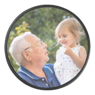 Benutzerdefiniertes personalisiertes Foto Eishockey Puck